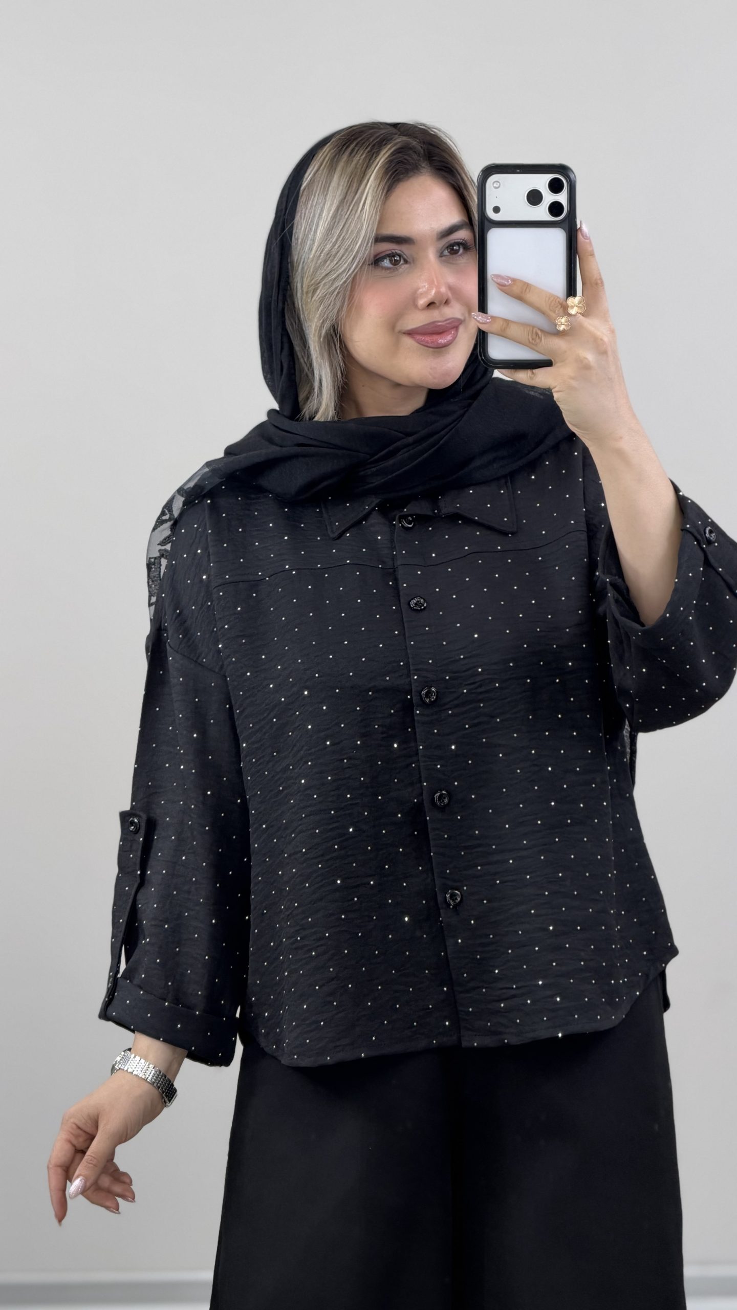 IMG_7055 شومیز (ویژه محرم) کد 09719 A-8 - Image 1