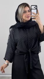 شومیز گره ای  ( ویژه محرم) کد 09718 A-3