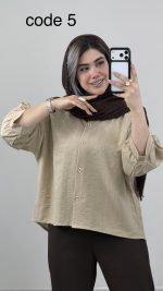 شومیز مدل مهگل کد 09738 A-6 - Image 5