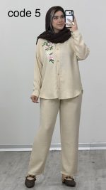 شومیز و شلوار مدل نازگل کد 09743 B/4 - Image 9