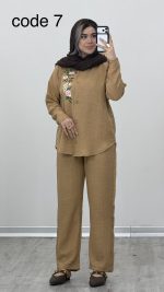 شومیز و شلوار مدل نازگل کد 09743 B/4 - Image 5