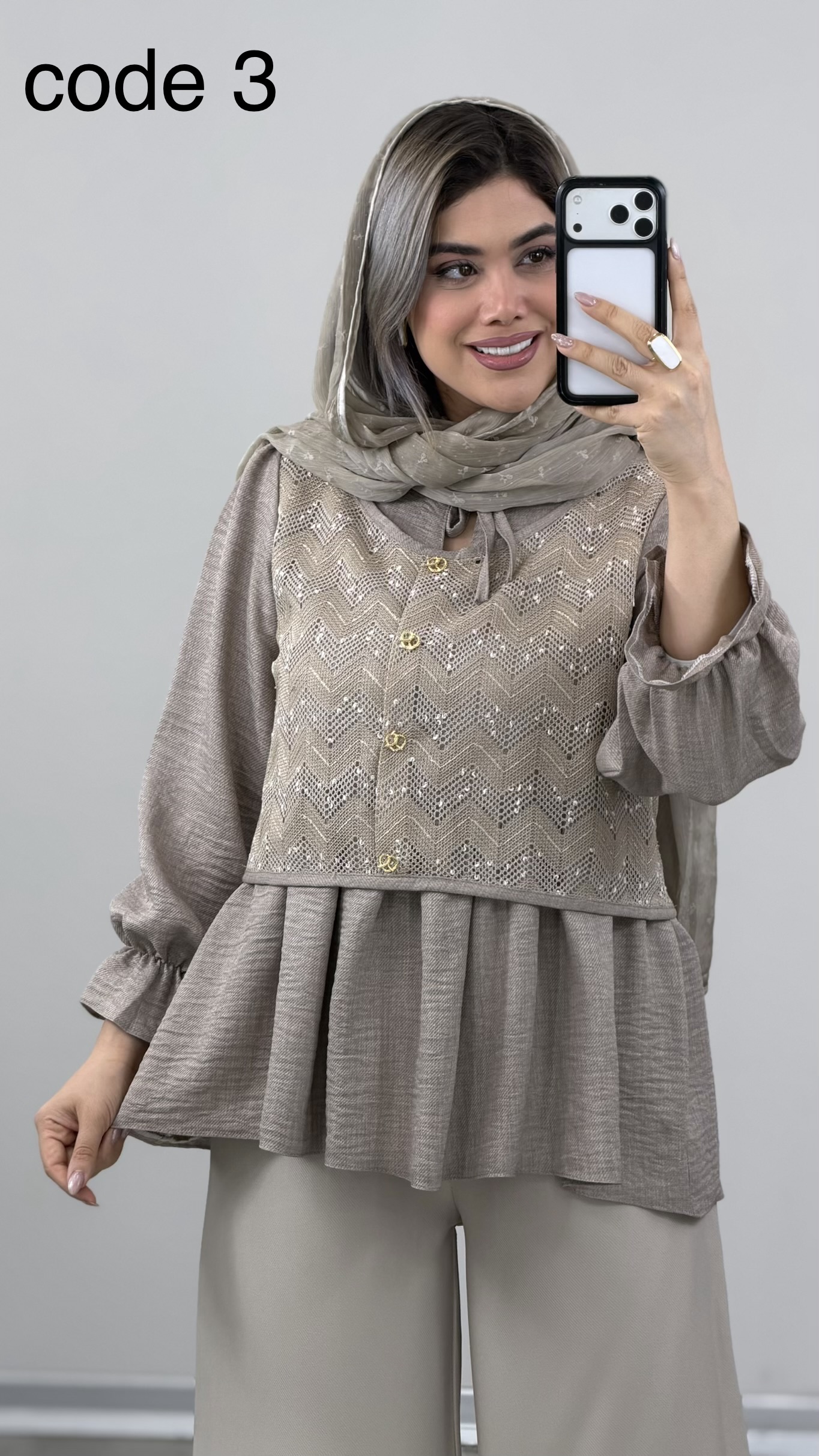 IMG_7514 تونیک مدل مهدیس کد 09749 A-9 - Image 1