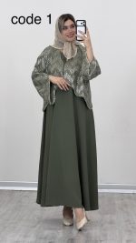 کت و سارافون مزونی مدل گلسان کد 09753 A-13 - Image 3