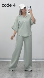 بلوز و شلوار مدل سروناز کد 09754 A-19 - Image 4