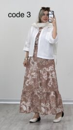 نیم تنه + دامن + رویه کد 09762 A-9 - Image 5