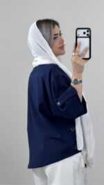 شومیز لینن miu miu کد 09764 A-7 - Image 9