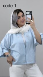 شومیز لینن پاپیون کد 09765 A-4 - Image 3