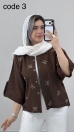 شومیز لینن پاپیون کد 09765 A-4