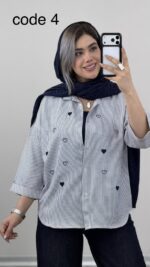 شومیز قلبی دیپلمات کد 09769 A-6