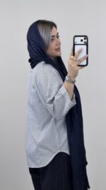 شومیز قلبی دیپلمات کد 09769 A-6 - Image 5