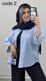 شومیز قلبی دیپلمات کد 09769 A-6 - Image 2