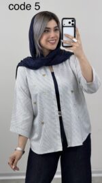 شومیز قلبی دیپلمات کد 09769 A-6 - Image 3