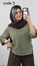شومیز مدل فوژان کد 09768 A-5 - Image 3