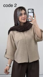 شومیز مدل فوژان کد 09768 A-5