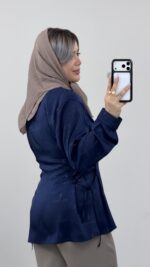 شومیز ساتن YSL کد 09691 A-1 - Image 4