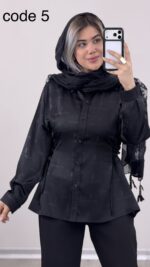 شومیز ساتن YSL کد 09691 A-1 - Image 3