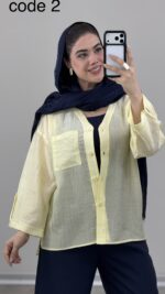 شومیز مدل ترگل کد 09777 A-17