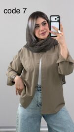 شومیز لینن مدل تیاناز کد 09829 B-13 - Image 3