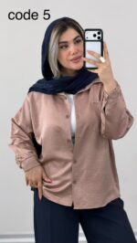شومیز سیلک مدل آذر کد 09868 B-8 - Image 7
