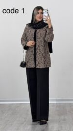 کت و شلوار مزونی مدل تابش کد 09899 A-13