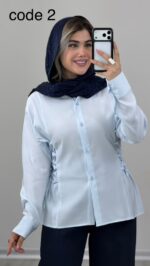 شومیز ساعت شنی کد 09855 B-16 - Image 6