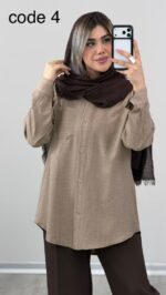شومیز مدل زربانو کد 09835 B-15