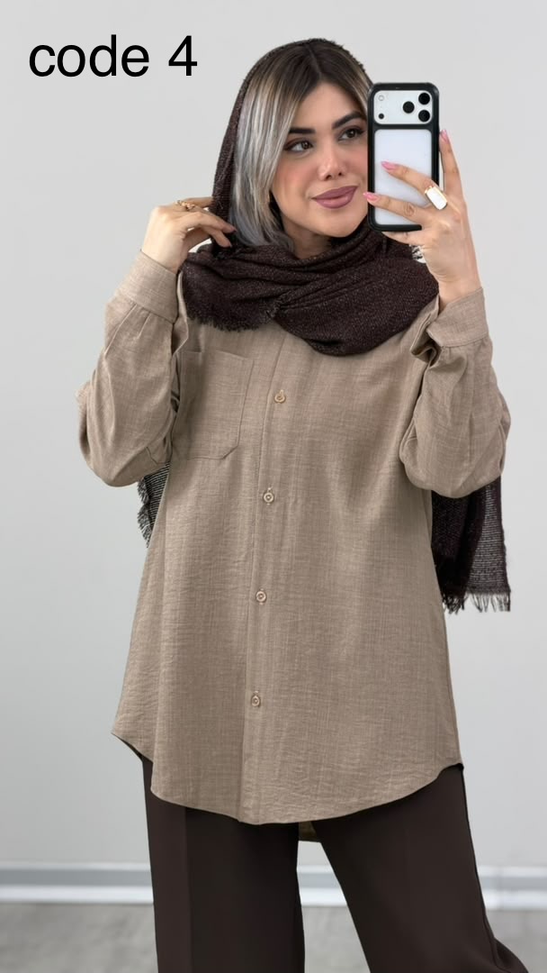 47048e56-c128-4b27-8b56-ab4fcd46e3d6 شومیز مدل زربانو کد 09835 B-15 - Image 1