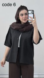 شومیز لینن مدل ونوشا کد 09924 B-5 - Image 8