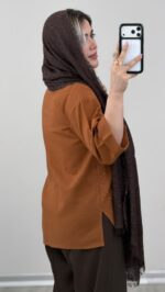 شومیز لینن نگینی کد 09858 B-15 - Image 2