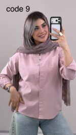 شومیز لینن مدل تیاناز کد 09829 B-13 - Image 6