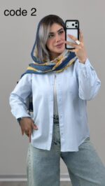 شومیز لینن مدل تیاناز کد 09829 B-13
