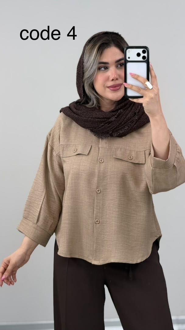 8e6fa79e-19bf-44d2-8c64-b35278f4c17d شومیز باکسی کد 09859 A-4 - Image 1