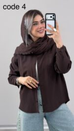 شومیز لینن مدل تیاناز کد 09829 B-13 - Image 2