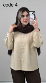 شومیز پشت پاپیون کد 09861 A-18 - Image 5