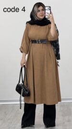 مانتو+کمربند مدل روبیتا کد 09876 A-11 - Image 4