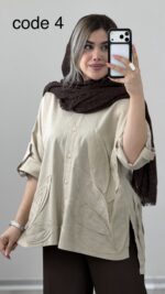 مانتو لینن مدل ویکتوریا کد 09890 A-13