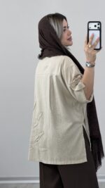 مانتو لینن مدل ویکتوریا کد 09890 A-13 - Image 3