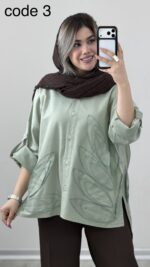 مانتو لینن مدل ویکتوریا کد 09890 A-13 - Image 2