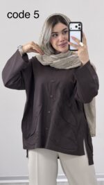 مانتو لینن مدل ویکتوریا کد 09890 A-13 - Image 6