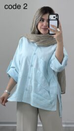 مانتو لینن مدل ویکتوریا کد 09890 A-13 - Image 8