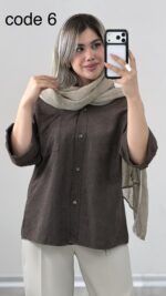 شومیز سیلک مدل پردیس کد 09887 B-16 - Image 7