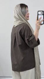 شومیز سیلک مدل پردیس کد 09887 B-16 - Image 3