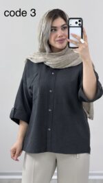 شومیز سیلک مدل پردیس کد 09887 B-16 - Image 6