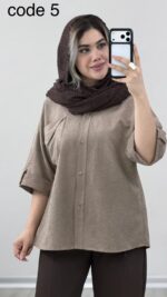 شومیز سیلک مدل پردیس کد 09887 B-16 - Image 5