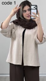 شومیز سیلک مدل پردیس کد 09887 B-16 - Image 2
