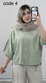 شومیز مدل جوانه کد 09863 A-8 - Image 7