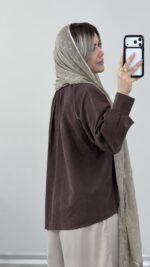 شومیز سیلک مدل تُرنج کد 09698 A-5 - Image 7