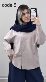 شومیز سیلک مدل تُرنج کد 09698 A-5 - Image 3