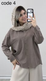 شومیز سیلک مدل تُرنج کد 09698 A-5 - Image 4