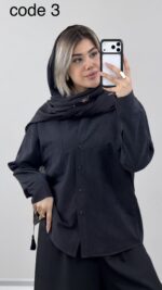 شومیز سیلک مدل تُرنج کد 09698 A-5 - Image 2